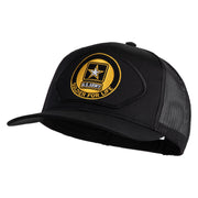 U.S. Army Soldier for Life Patched Solid Cotton Twill Mesh Prostyle Cap - Black OSFM