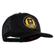 U.S. Army Soldier for Life Patched Solid Cotton Twill Mesh Prostyle Cap - Black OSFM
