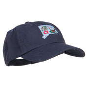 USA State Connecticut Patched Low Profile Cap