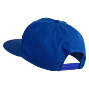Old English Black C Patched 6 Panels Round Bill Cap - Royal OSFM