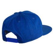 Old English Black C Patched 6 Panels Round Bill Cap - Royal OSFM