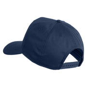 USS Yorktown CV 10 Blue Patched Solid Cotton Twill 5 Panel Prostyle Snap Cap - Navy OSFM
