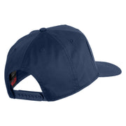 USS Yorktown CV 10 Blue Patched Solid Cotton Twill 5 Panel Prostyle Snap Cap - Navy OSFM