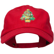 Christmas Tree Patched Washed Cap