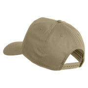 USS Yorktown CV 10 Blue Patched Solid Cotton Twill 5 Panel Prostyle Snap Cap - Khaki OSFM