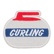 Curling Embroidered Patch