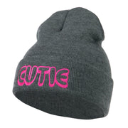 Wording of Cutie Embroidered Beanie