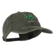 Cactus Embroidered Washed Cap