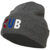 Cuba CUB Flag Embroidered Long Beanie