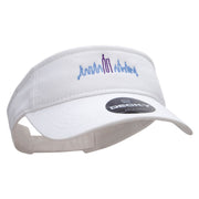 NY Towers Embroidered Brushed Sports Visor