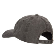 Schooner Outline Embroidered Washed Buckle Cap