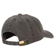 Schooner Outline Embroidered Washed Buckle Cap