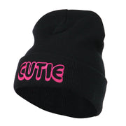 Wording of Cutie Embroidered Beanie