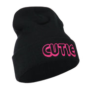 Wording of Cutie Embroidered Beanie