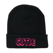 Wording of Cutie Embroidered Beanie