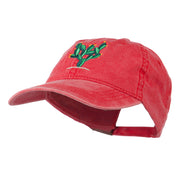 Cactus Embroidered Washed Cap