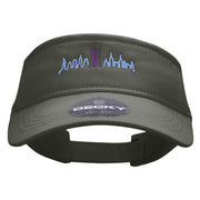 NY Towers Embroidered Brushed Sports Visor