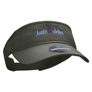 NY Towers Embroidered Brushed Sports Visor