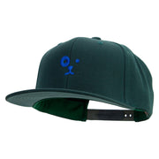 Dog Face Icon Embroidered Wool Blend Prostyle Snapback - Spruce OSFM