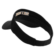 Golden Salt Lake City Embroidered Cotton Twill Sun Visor - Black OSFM