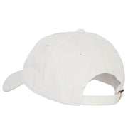 Schooner Outline Embroidered Washed Buckle Cap