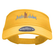 NY Towers Embroidered Brushed Sports Visor