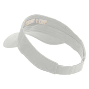 Golden Salt Lake City Embroidered Cotton Twill Sun Visor - White OSFM