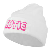 Wording of Cutie Embroidered Beanie