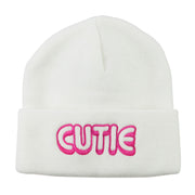 Wording of Cutie Embroidered Beanie