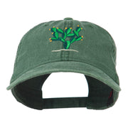 Cactus Embroidered Washed Cap