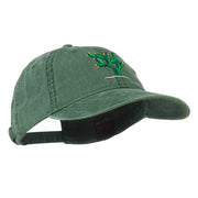 Cactus Embroidered Washed Cap