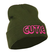 Wording of Cutie Embroidered Beanie