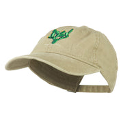 Cactus Embroidered Washed Cap