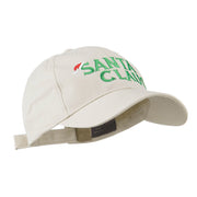 Christmas Hat with Santa Claus Embroidered Cap