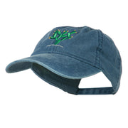 Cactus Embroidered Washed Cap