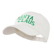 Christmas Hat with Santa Claus Embroidered Cap