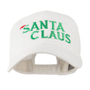 Christmas Hat with Santa Claus Embroidered Cap