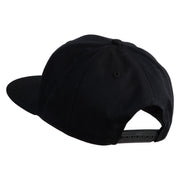 Old English Black B Patched 6 Panels Round Bill Cap - Black OSFM