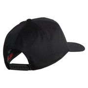 USS Midway CV 41 Blue Patched Solid Cotton Twill 5 Panel Prostyle Snap Cap - Black OSFM