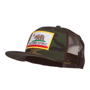 California Republic Patched Camo Mesh Snapback