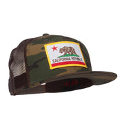 California Republic Patched Camo Mesh Snapback