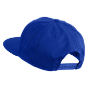Old English Black B Patched 6 Panels Round Bill Cap - Royal OSFM