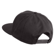 Old English Black B Patched 6 Panels Round Bill Cap - Dark Grey OSFM