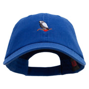 Tropical Parrot Logo Embroidered Garment Washed Cotton Twill Cap - Royal OSFM