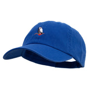 Tropical Parrot Logo Embroidered Garment Washed Cotton Twill Cap - Royal OSFM