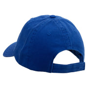 Tropical Parrot Logo Embroidered Garment Washed Cotton Twill Cap - Royal OSFM