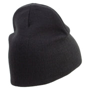 Pit Shop Embroidered 8 Inch Short Beanie - Black OSFM