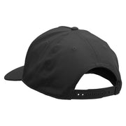 Bee Kind Symbol Embroidered Solid Cotton Twill 5 Panel Prostyle Snap Cap - Black OSFM