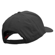 Bee Kind Symbol Embroidered Solid Cotton Twill 5 Panel Prostyle Snap Cap - Black OSFM