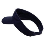 Licensed 82nd Airborne Military Embroidered Cotton Twill Washed Visor - Navy OSFM